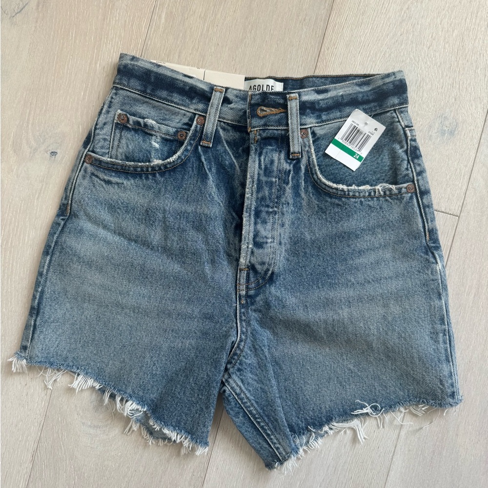 Agolde Riley Jeans Denim Shorts Outsider